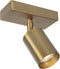Atmooz - Plafondspots Darcy 1 - Kleur : Goud Brons Plafondlamp - GU10 - Slaapkamer / Woonkamer / Eetkamer - Industrieel - Hoogte 16cm - Metaal