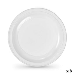 Bordenset Algon Plastic 22 cm 22 x 22 x 1,5 cm 10 Onderdelen (18 Stuks)