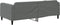 vidaXL - Slaapbank - 100x200 - cm - stof - donkergrijs