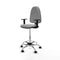 Piqueras y Crespo B1D05RP - Bureaustoel - Hoogteverstelbaar met armleuning - Lichtgrijs