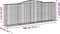 vidaXL - Schanskorven - 3 - st - gewelfd - 400x50x140/160 - cm - ijzer