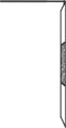 vidaXL - Inloopdouchewand - met - stenenmotief - 90x195 - cm - ESG-glas - zwart