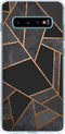 Hoesje Geschikt voor Samsung Galaxy S10 Plus Hoesje Siliconen - Design Backcover siliconen - Meerkleurig / Black Graphic