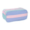Pennenetui met 3 vakken Munich Mellow Blauw Roze Hemelsblauw 21,5 x 10 x 8 cm