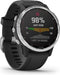Garmin fēnix 6S Solar - Smartwatch - Zonne-energie - Zilver (Zwart)