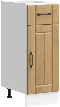 vidaXL - Keuken - onderkast - Lucca - bewerkt - hout - artisanaal - eikenkleur