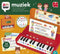 Jumbo Ik Leer - Muziek - Educatief spel voor kinderen vanaf 5 jaar - Inclusief 12 bladmuziekboekjes en draagbare piano