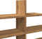 vidaXL - Wandschap - 124,5x18x60,5 - cm - bewerkt - hout - artisanaal - eikenkleurig
