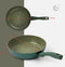 TVS ECO OK Keramische Grillpan - PFAS-vrij - BPA-vrij - Ø26cm - Inductie - 100% gerecycled - Made in Italy - 5 jaar garantie - Groen