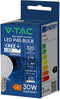 V-TAC VT-1819 - LED-lamp - CREE - E14-fitting - 3,7 W - 320 lumen - 6500 K - Wit