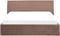 ORBEY - Bed met opbergruimte - Bruin - 180 x 200 cm - Bouclé
