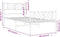 vidaXL - Bedframe - met - hoofd- - en - voeteneinde - metaal - zwart - 100x200 - cm