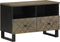 vidaXL - Tv-meubel - 70x33x46 - cm - massief - mangohout - zwart