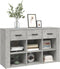 vidaXL - Dressoir - 100x30x59,5 - cm - bewerkt - hout - betongrijs