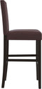 vidaXL - Barstoelen - 2 - st - massief - rubberhout - en - kunstleer