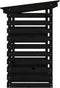 vidaXL - Haardhoutrek - 108x73x108 - cm - massief - grenenhout - zwart