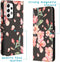 iMoshion Hoesje Geschikt voor Samsung Galaxy A53 Hoesje Met Pasjeshouder - iMoshion Design Softcase Bookcase - Zwart / Blossom Watercolor Black