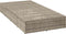 vidaXL - Ligbed - met - zwevend - kussen - poly - rattan - lichtgrijs
