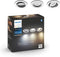 Philips Hue Milliskin - Inbouwspot - Warm- tot koelwit licht - Aluminium - Rond (3-pack)