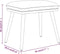 vidaXL - Voetenbank - 45x29,5x35 - cm - fluweel - mosterdgeel