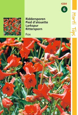 2 stuks - Hortitops - Delphinium Nudicaule Fox Oranje Rood