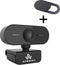 AyeWay Full HD Webcam - Webcam voor PC - Inclusief Privacy Cover - Zwart