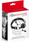 Fetish Tentation - Ademende Ballgag met Tepelklemmen - Zwart