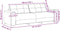 vidaXL - Wijnrood - Polyester, - Hout - Middelgroot - Voor - velen - 3-zitsbank