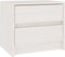 vidaXL - Nachtkastje - 40x30,5x35,5 - cm - massief - grenenhout - wit