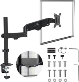 Maclean MC-135 - Monitorhouder - Gasveer - 17"-32" - tot 10kg - Zwart