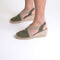 Toni Pons Tona - Dames Espadrilles - Suède - Khaki - Maat 35