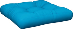 vidaXL - Palletkussen - 58x58x10 - cm - stof - blauw