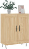 vidaXL - Dressoir - 69,5x34x90 - cm - bewerkt - hout - sonoma - eikenkleurig