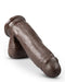Blush Dildo Love Toy Dr. Skin Plus 7 Inch Posable Dildo With Balls Chocolate Bruin