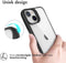 iMoshion Hoesje Geschikt voor iPhone 13 Mini Hoesje - iMoshion Rugged Hybrid Case - Zwart / Transparant