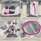 tectake® Fippi - Kattenkrabpaal - 201 cm - 2 kattenhuizen 4 platformen - Grijs/Wit