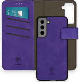 iMoshion Hoesje Geschikt voor Samsung Galaxy S21 FE Hoesje Met Pasjeshouder - iMoshion Uitneembare 2-in-1 Luxe Bookcase - Paars