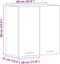 vidaXL - Keukenwandkast - 60x31x60 - cm - spaanplaat - betongrijs