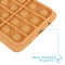 iMoshion Hoesje Geschikt voor Samsung Galaxy A12 Hoesje Siliconen - iMoshion Pop It Fidget Toy - Pop It hoesje - goud