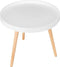 Rootz Bijzettafel - Ronde Koffiestandaard - Multifunctioneel - Wit - 50 x 44 cm (ø x H)