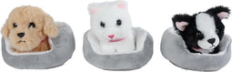 Take Me Home Knuffel Pluche - Hond of Poes in Mand, 12cm