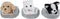 Take Me Home Knuffel Pluche - Hond of Poes in Mand, 12cm