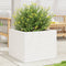 vidaXL - Plantenbak - 60x60x46 - cm - massief - grenenhout - wit