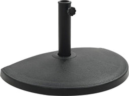 vidaXL - Parasolvoet - halfrond - 15 - kg - polyresin - zwart