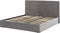 VION - Bed met opbergruimte - Grijs - 180 x 200 cm - Fluweel