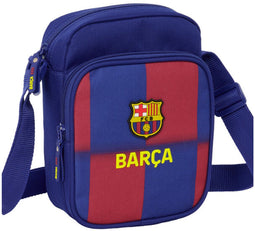 Safta FC Barcelona - Mini Schoudertas - 2 Ritsvakken - Blauw/Rood