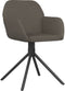 vidaXL - Eetkamerstoelen - draaibaar - 2 - st - fluweel - donkergrijs