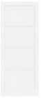 vidaXL - Interieurdeur - 'ORKDAL'Wit - 93x232x4 - cm - Massief - Vurenhout
