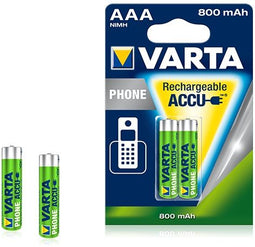 Varta T398B - Batterij - Ni-MH 800mAh - Zilver