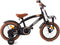 AMIGO 2Cool Jongensfiets 14 Inch - Kinderfiets voor 3 tot 5 Jaar - 95-110 cm - Zwart - met Zijwieltjes